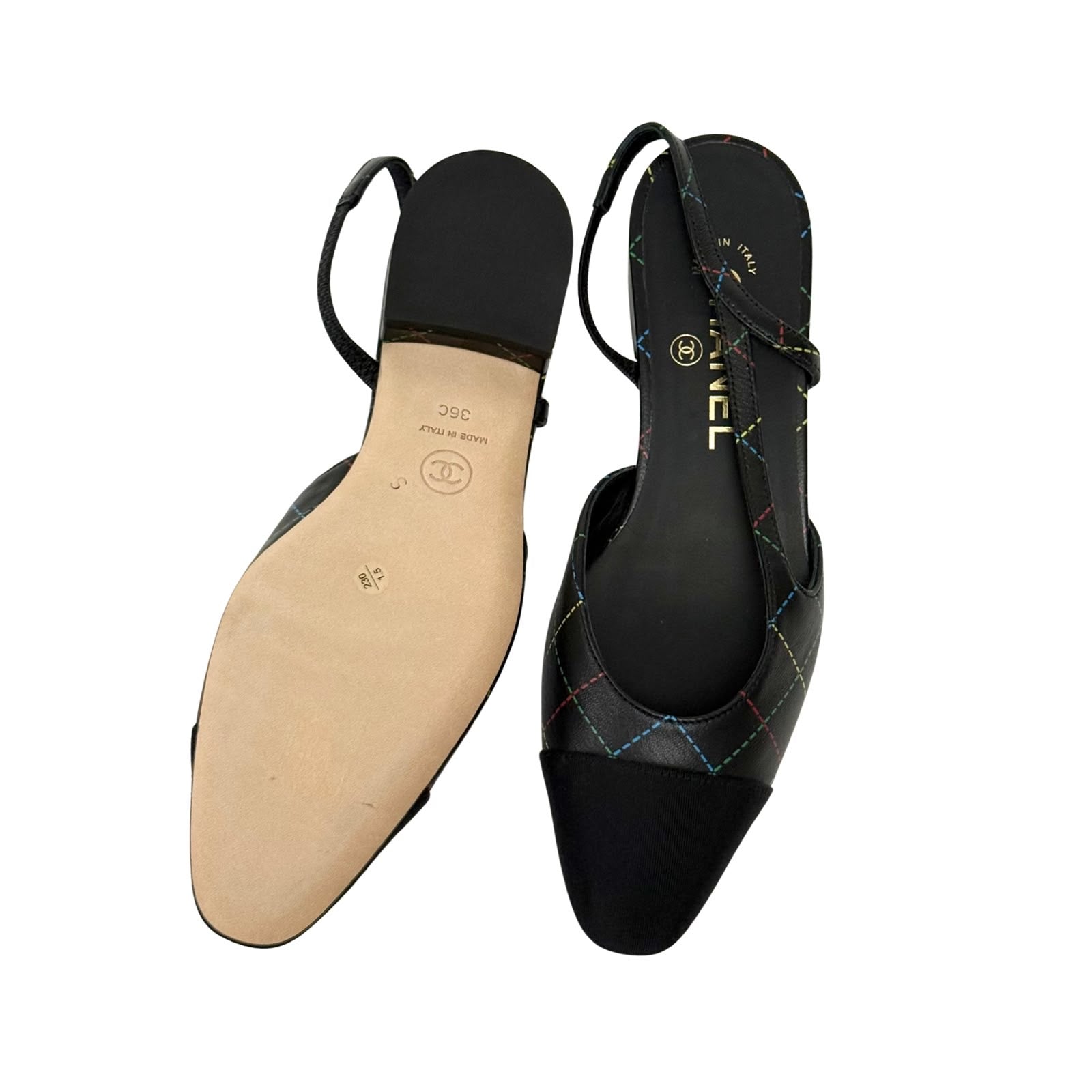 Chanel CC Flat Slingback
