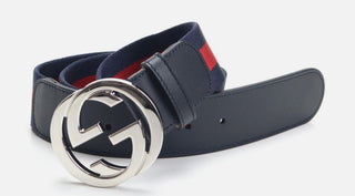Gucci Belt Nylon material Navy