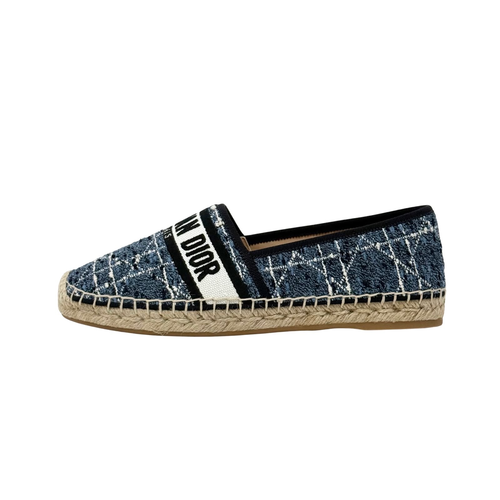 Christian Dior Navy and Cream Granville Espadrilles