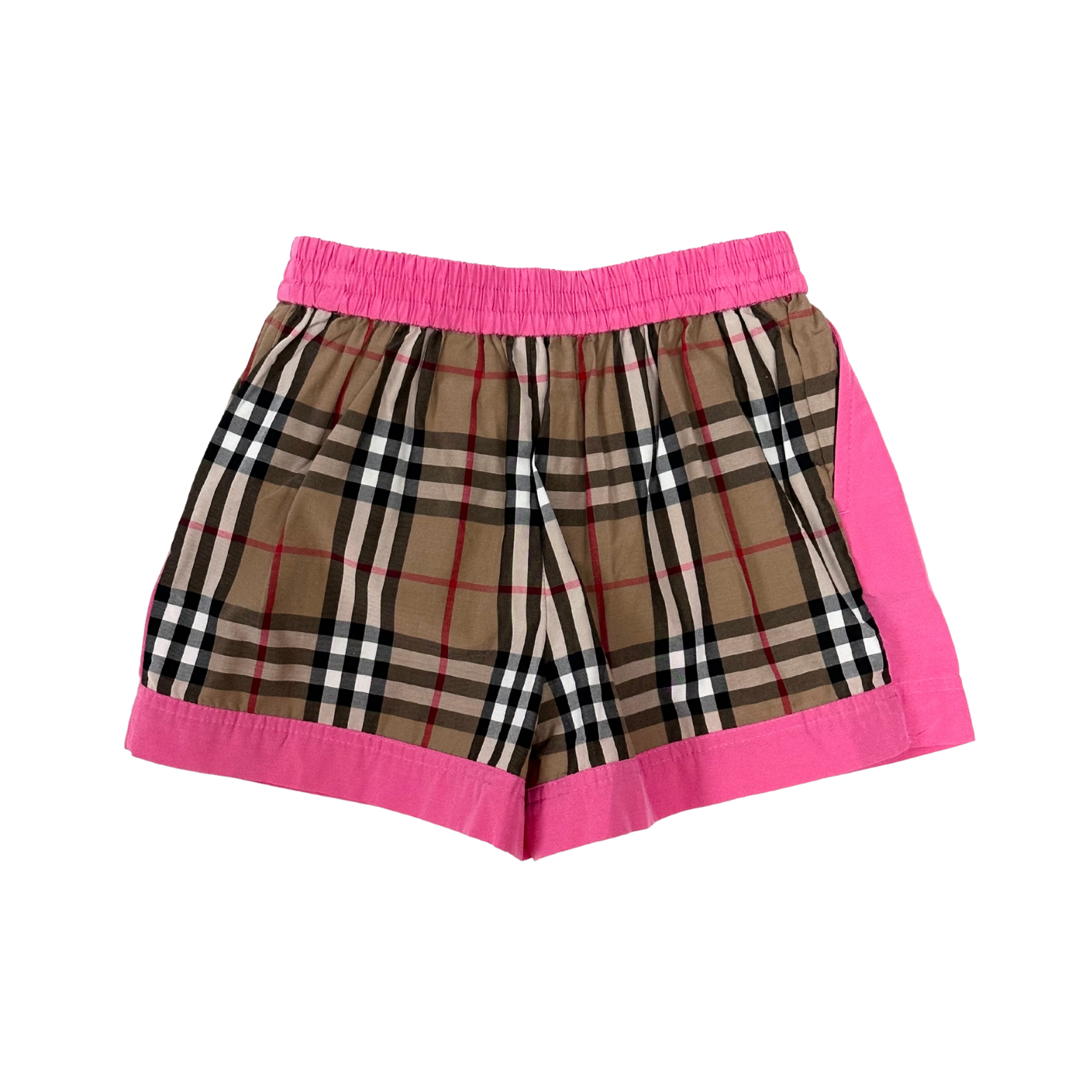 Burberry Pink one side Classic Vintage Design Shorts