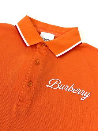 Burberry Polo Shirt With Brand Print