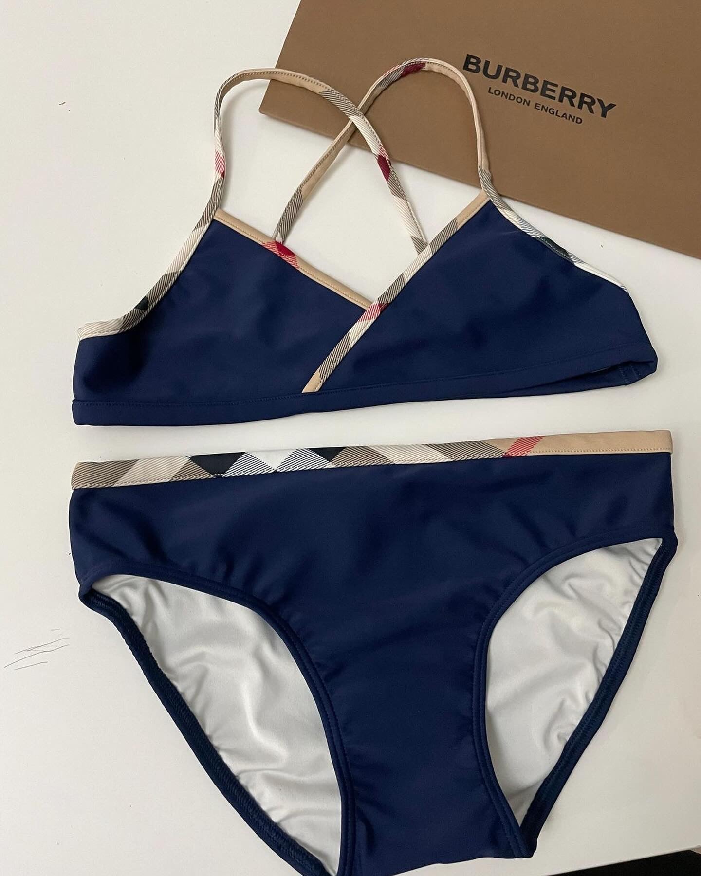 Burberry style bikini best sale