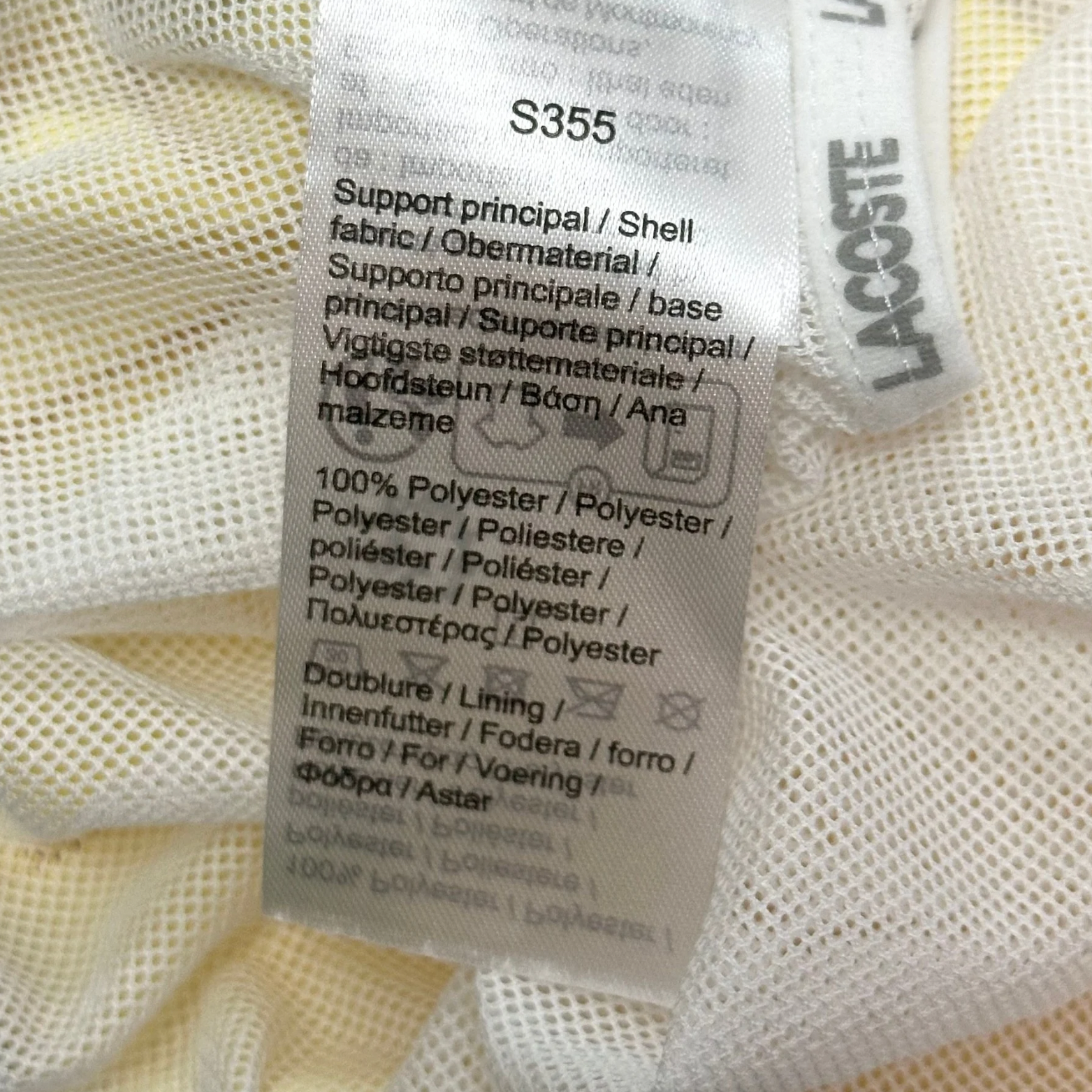 Lacoste Swim Shorts yellow