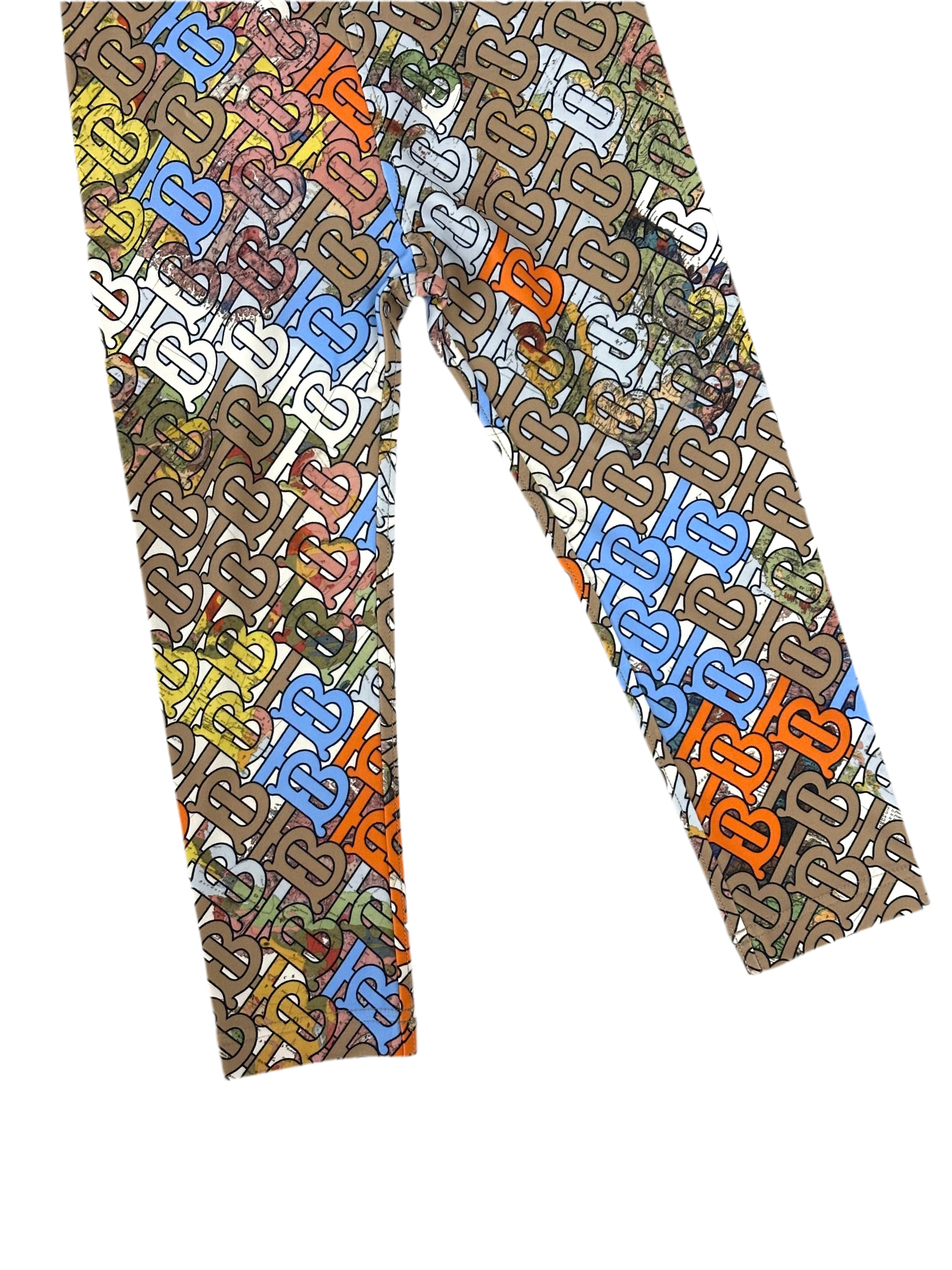 Burberry Beige TB Logo Leggings