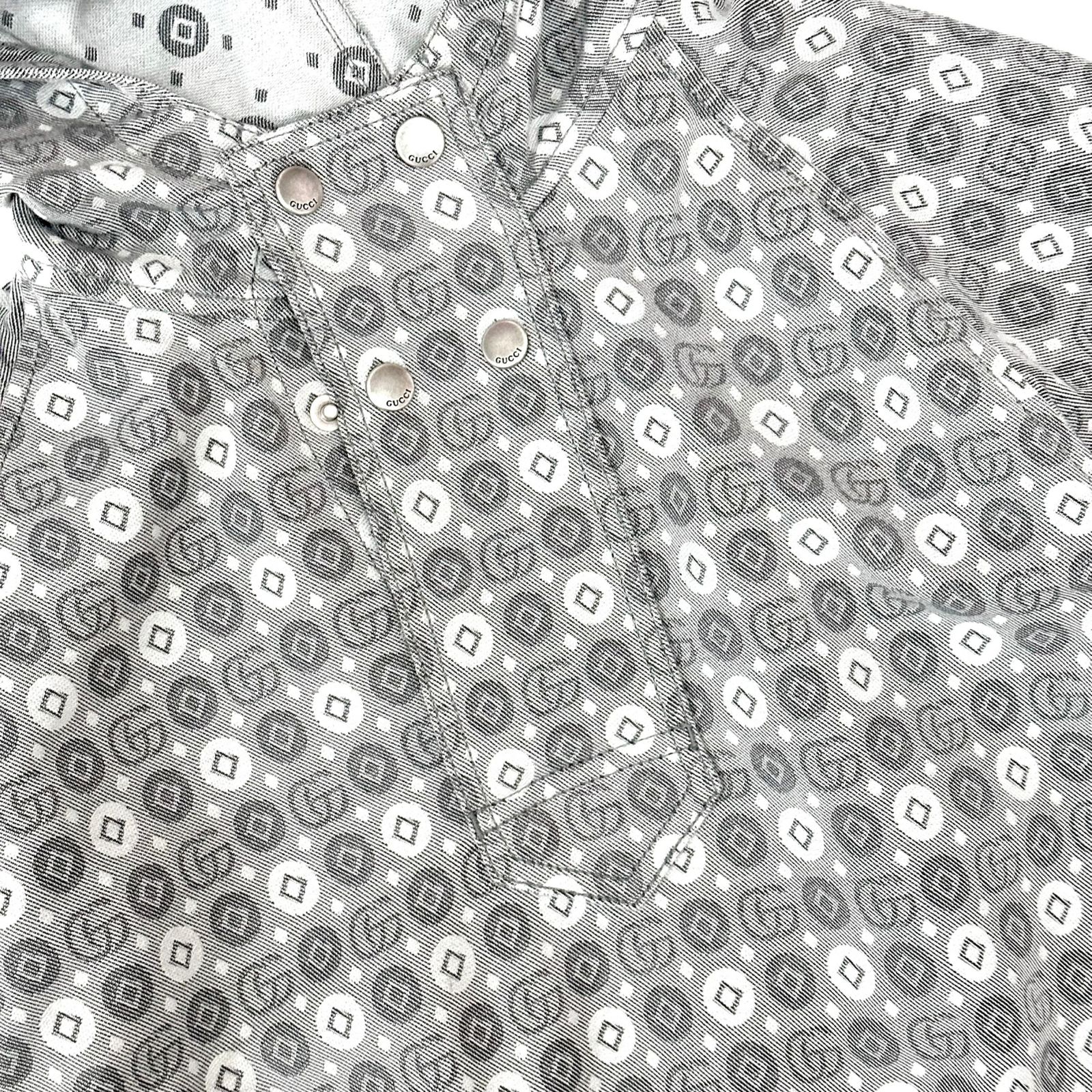 Gucci Monogram GG Hoodie Grey