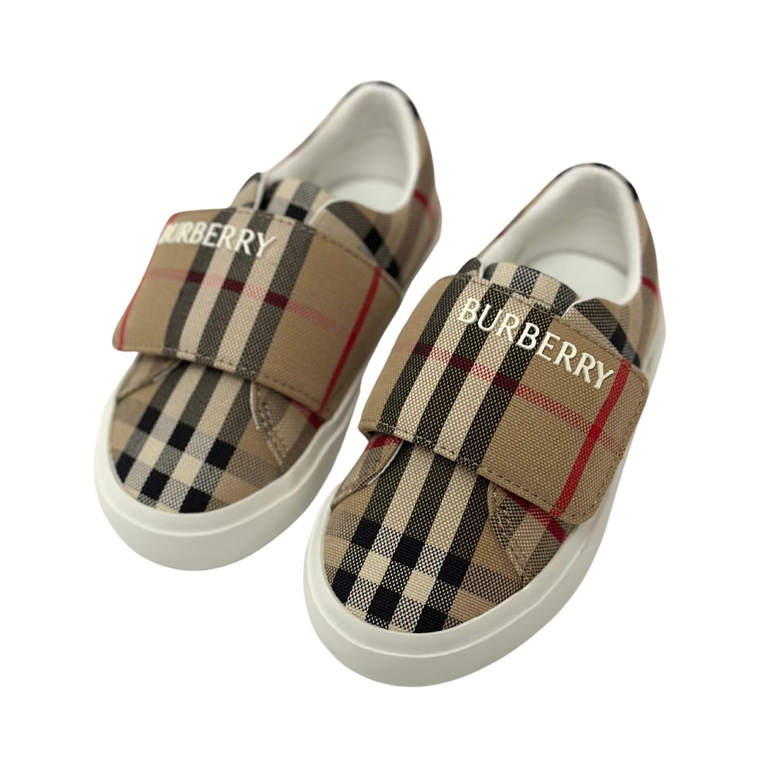 Burberry Check Sandals in Cotton Canvas