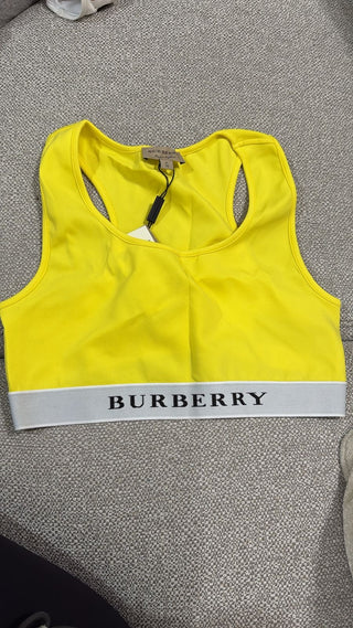 Burberry Yellow Crop Top