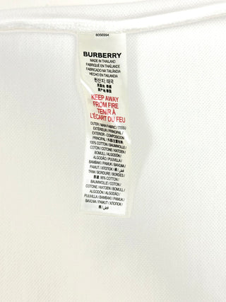 Burberry White Classic Collar Onesie