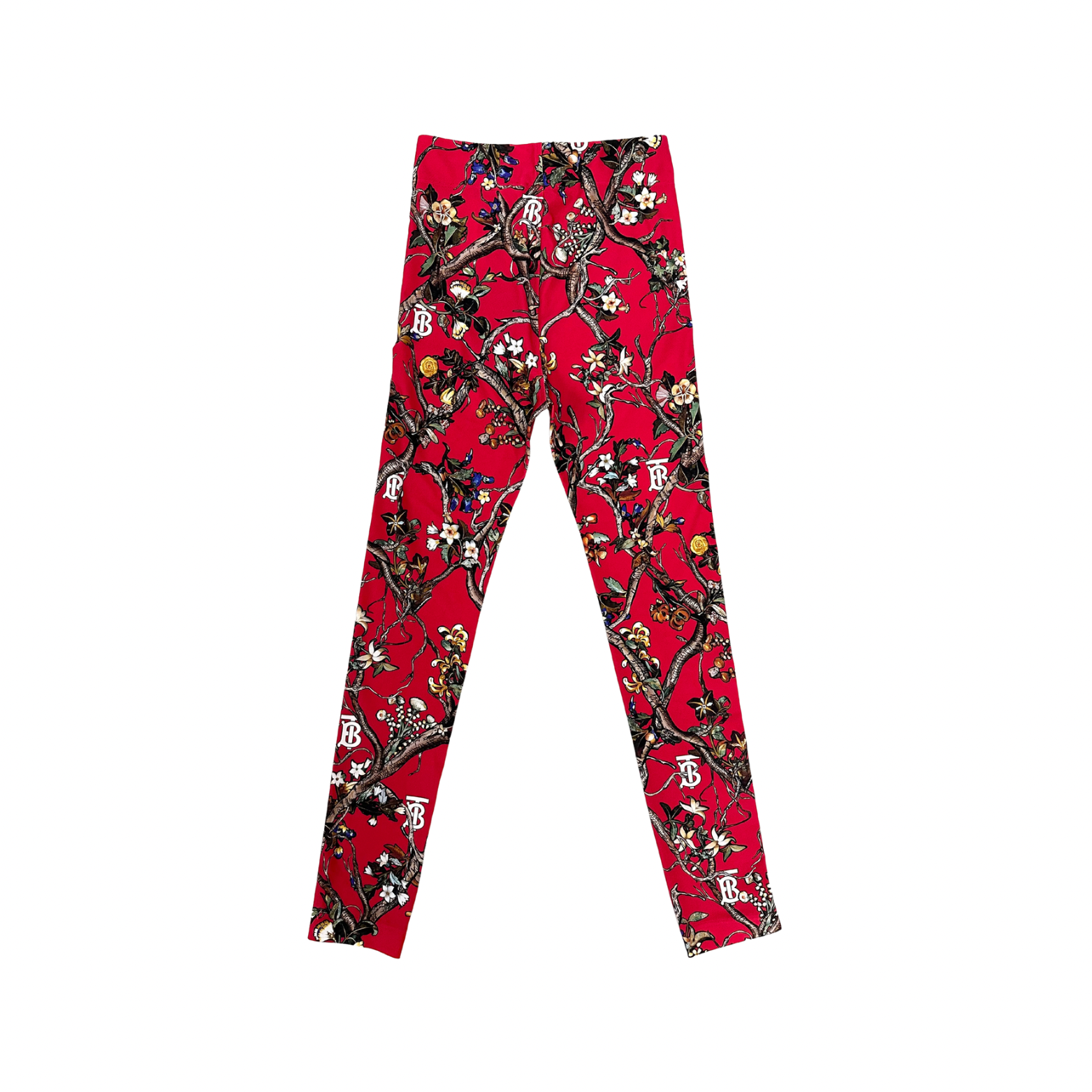 Burberry Red TB Logo Leggings