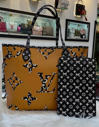 Louis Vuitton Brown/ Black Neverfull