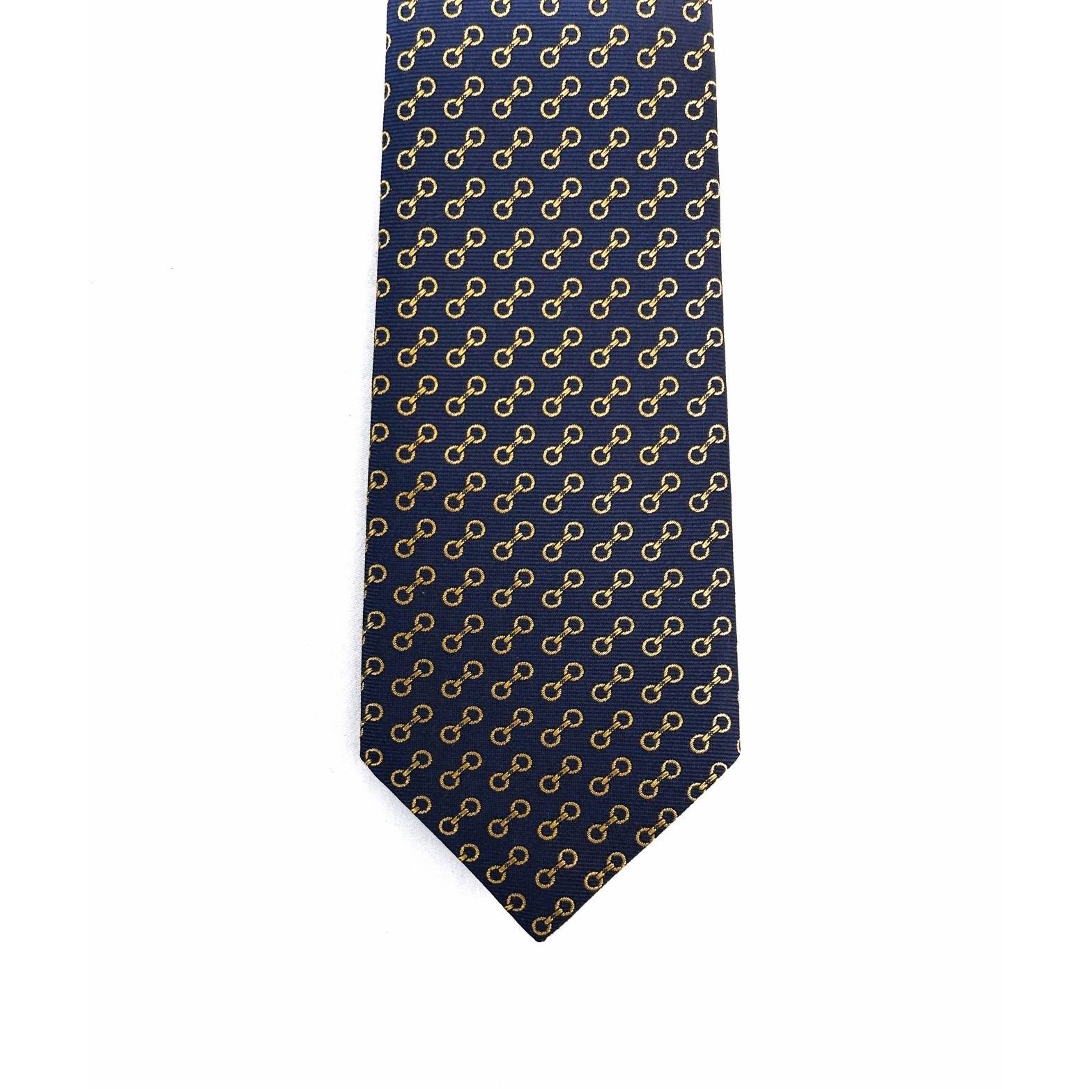 Gucci Silk Tie Navy/Yellow