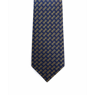 Gucci Silk Tie Navy/Yellow