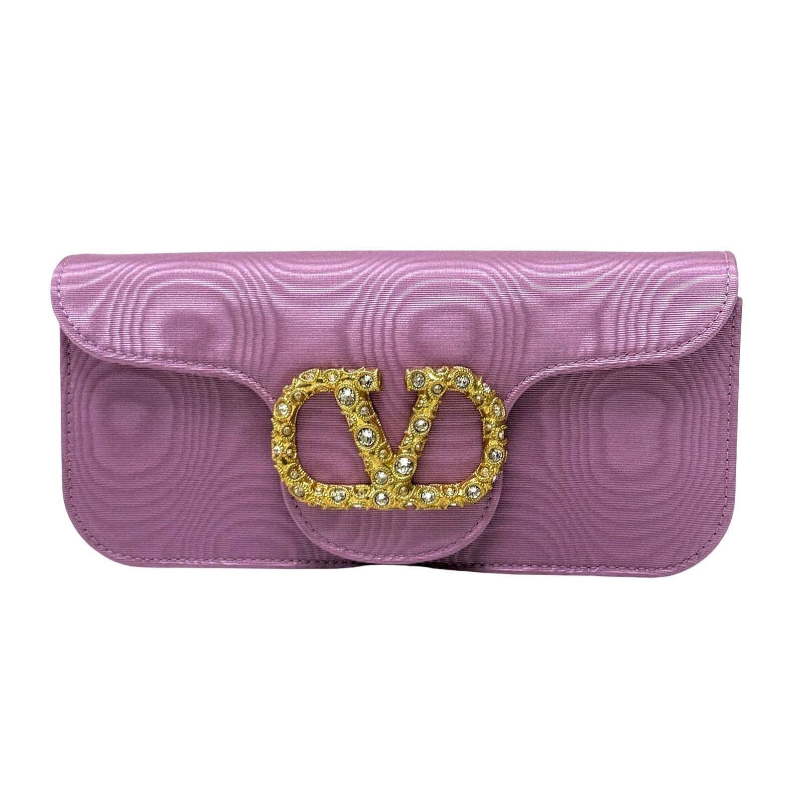 Valentino Loco Embellished Clutch Bag in Moire