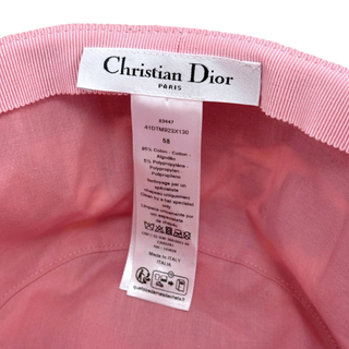 Christian Dior Bucket Hat White Pink Rose
