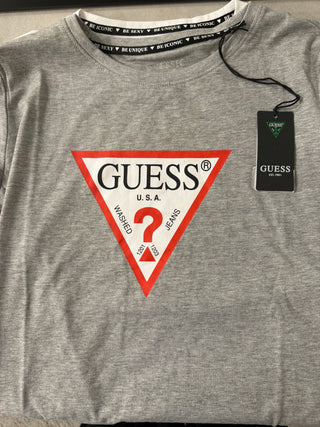 Guess Logo Tshirt Grey