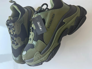 Balenciaga Triple S Khaki Sneakers