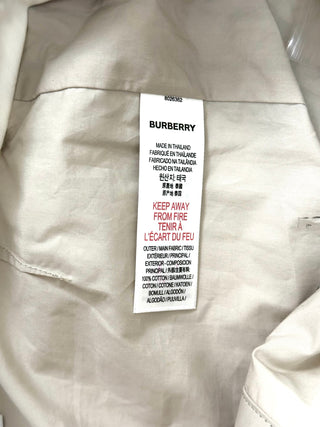 Burberry Beige Shorts with TB Logo Stripes Sides