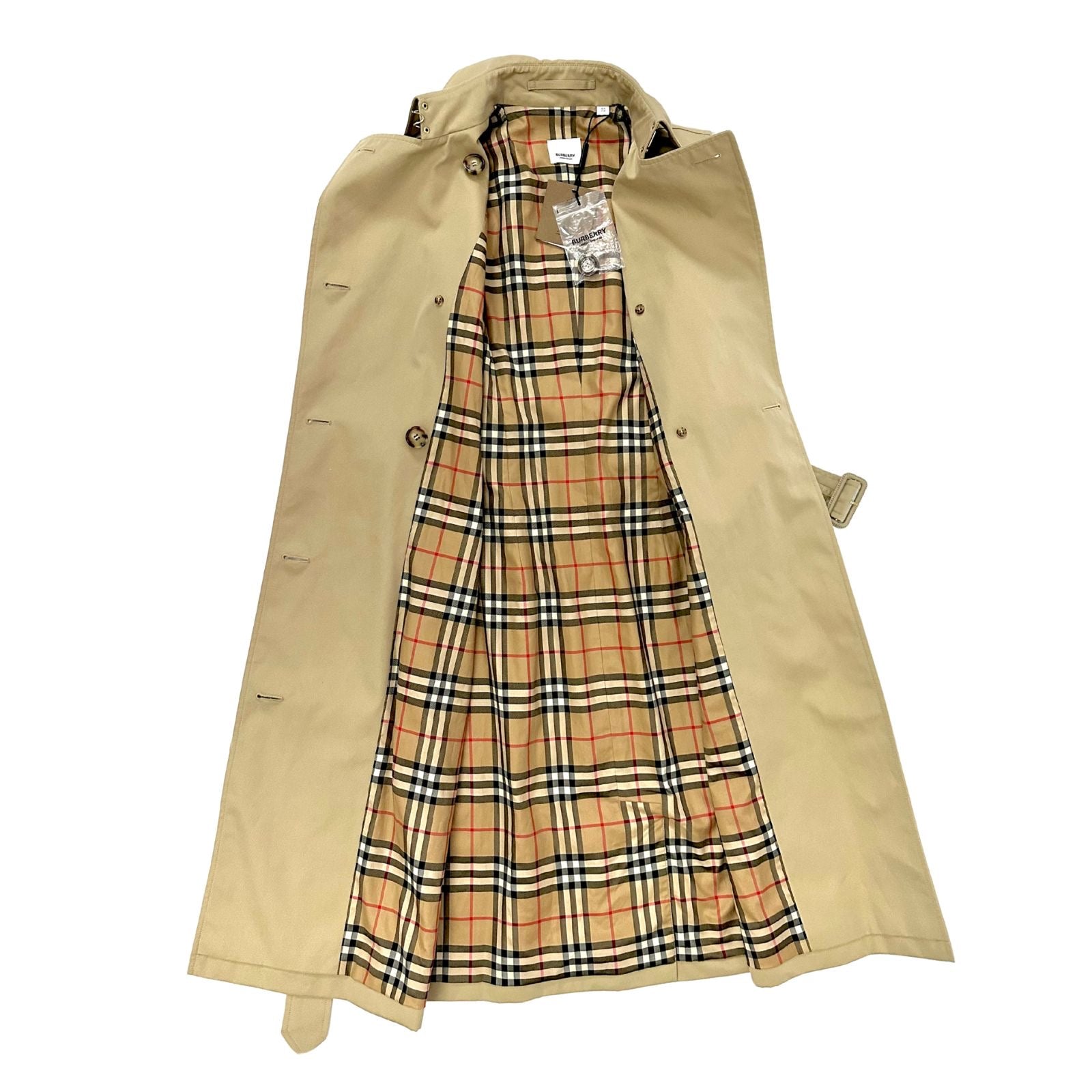 Burberry Sleeveless Cotton Gabardine Trench Coat