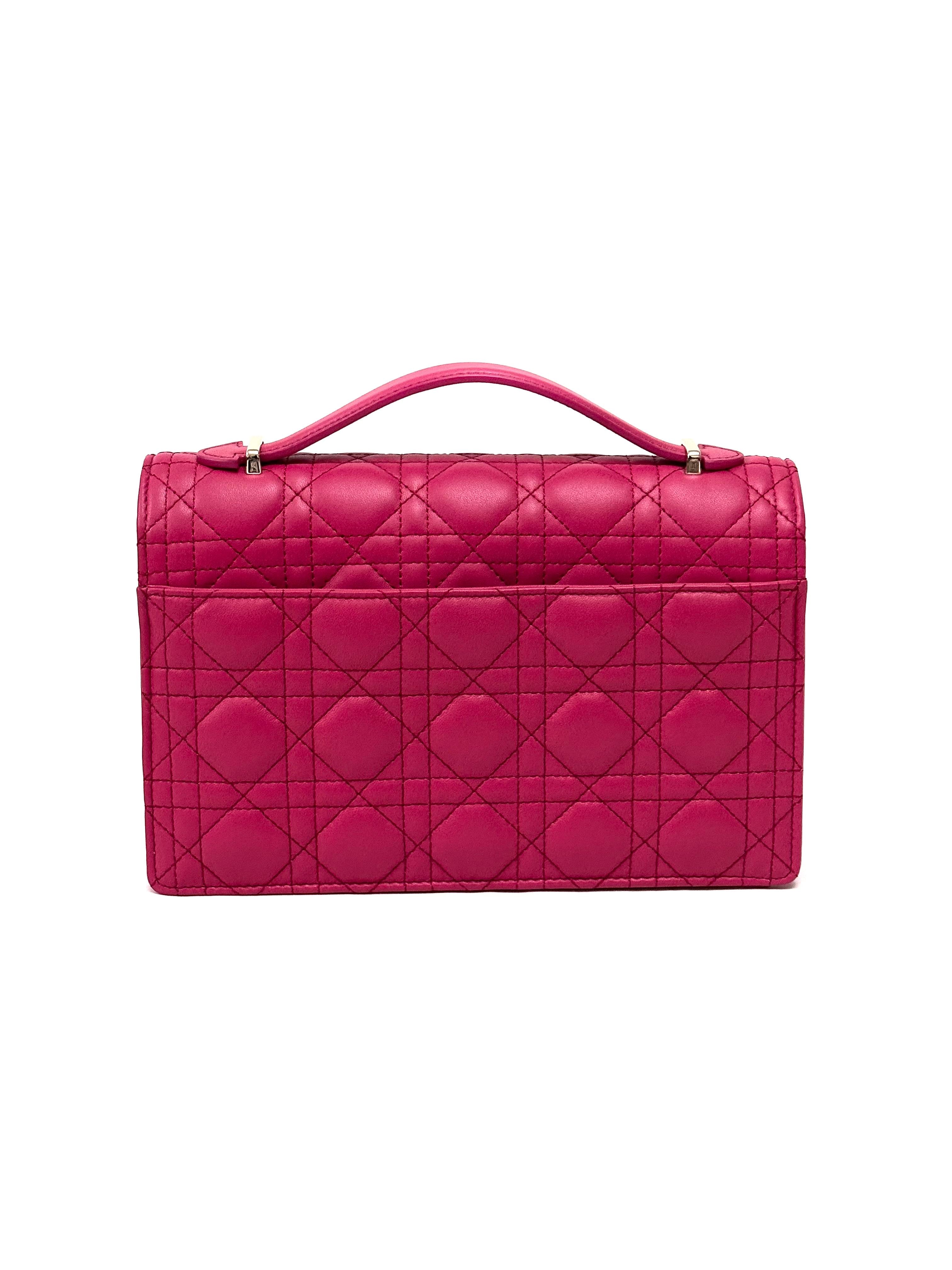 Dior Top Handle Bag Passion Pink