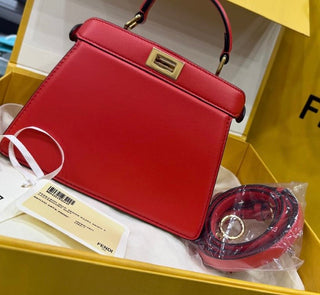 Fendi Red I See U Small Peekaboo
