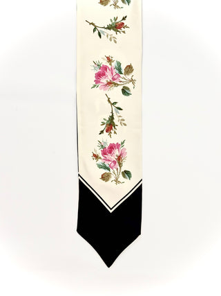 Gucci Blind For Love Black and White Silk Twilly/ Neck Bow