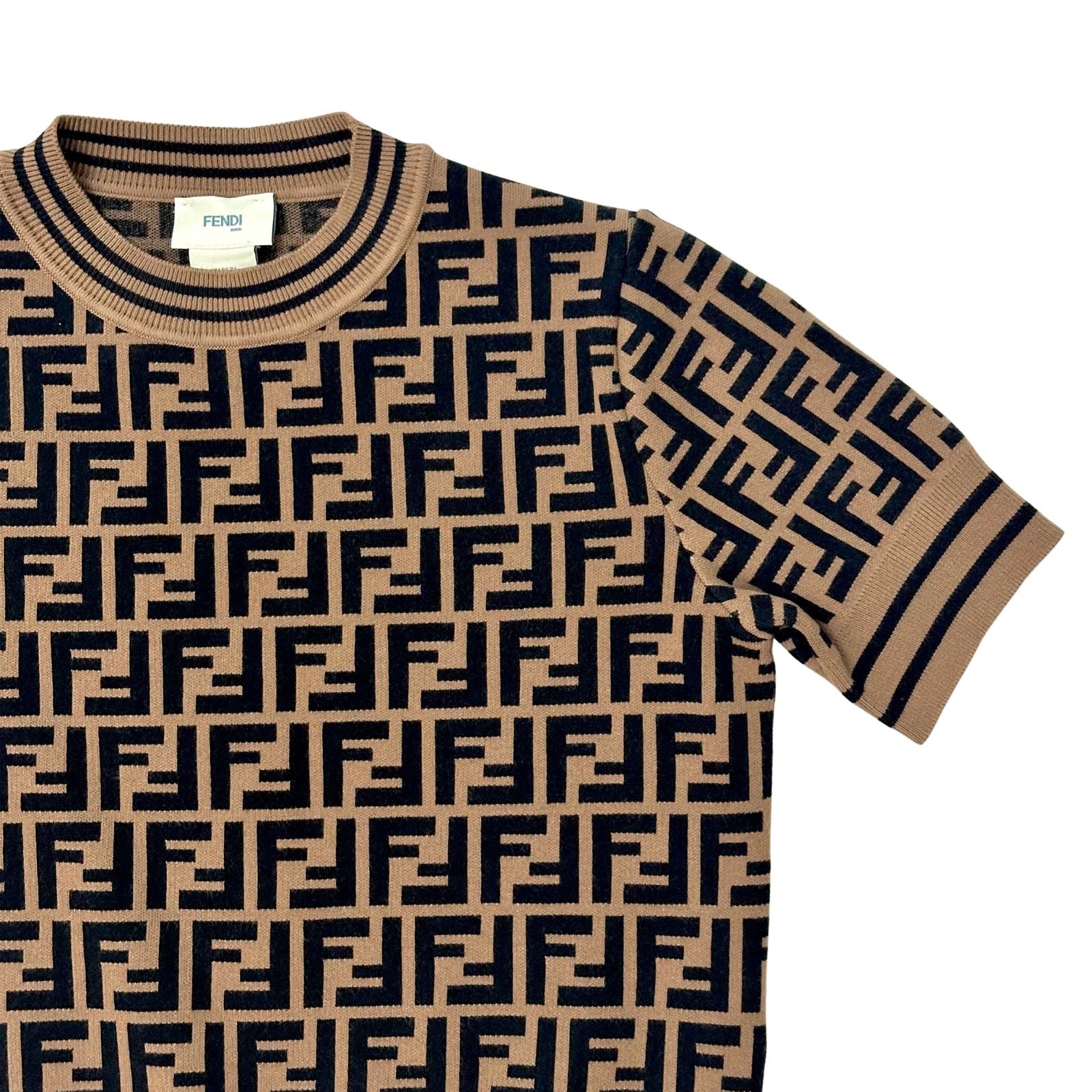 Fendi Brown FF Knitted Sweater