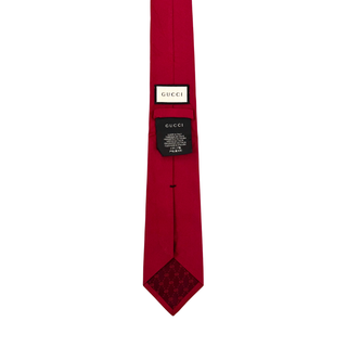Gucci Red Silk Tie