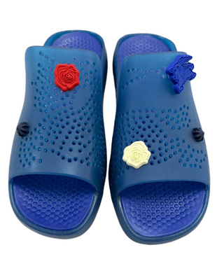 Burberry Blue Rubber Sandals
