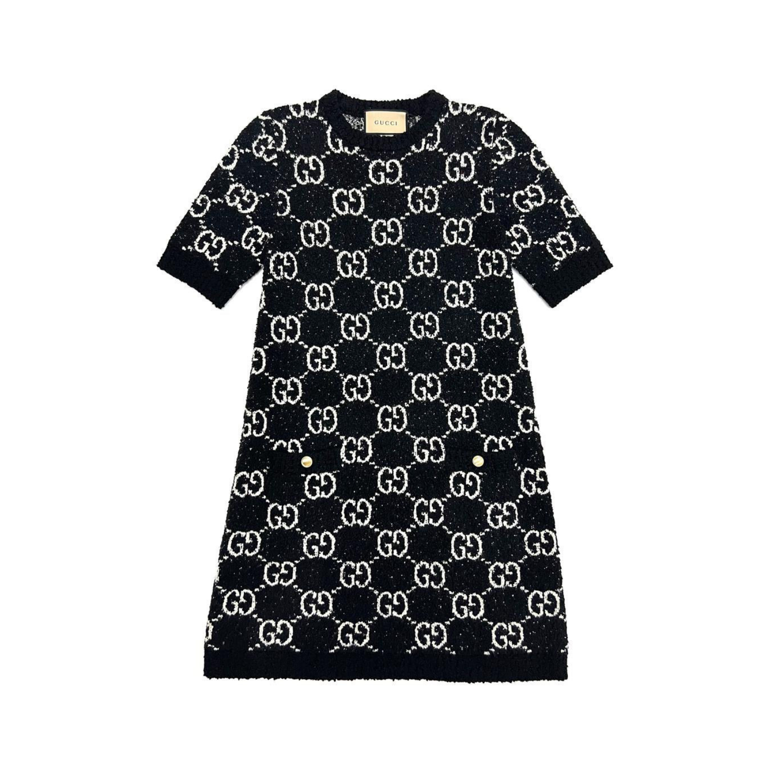 Gucci Black White GG Dress