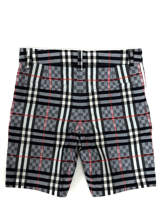 Burberry Grey Classic Caro Patch Shorts