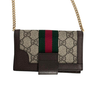 Gucci Ophidia Chain Wallet GG Canvas