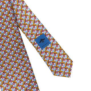Gucci Silk Tie Multicolor Light Blue