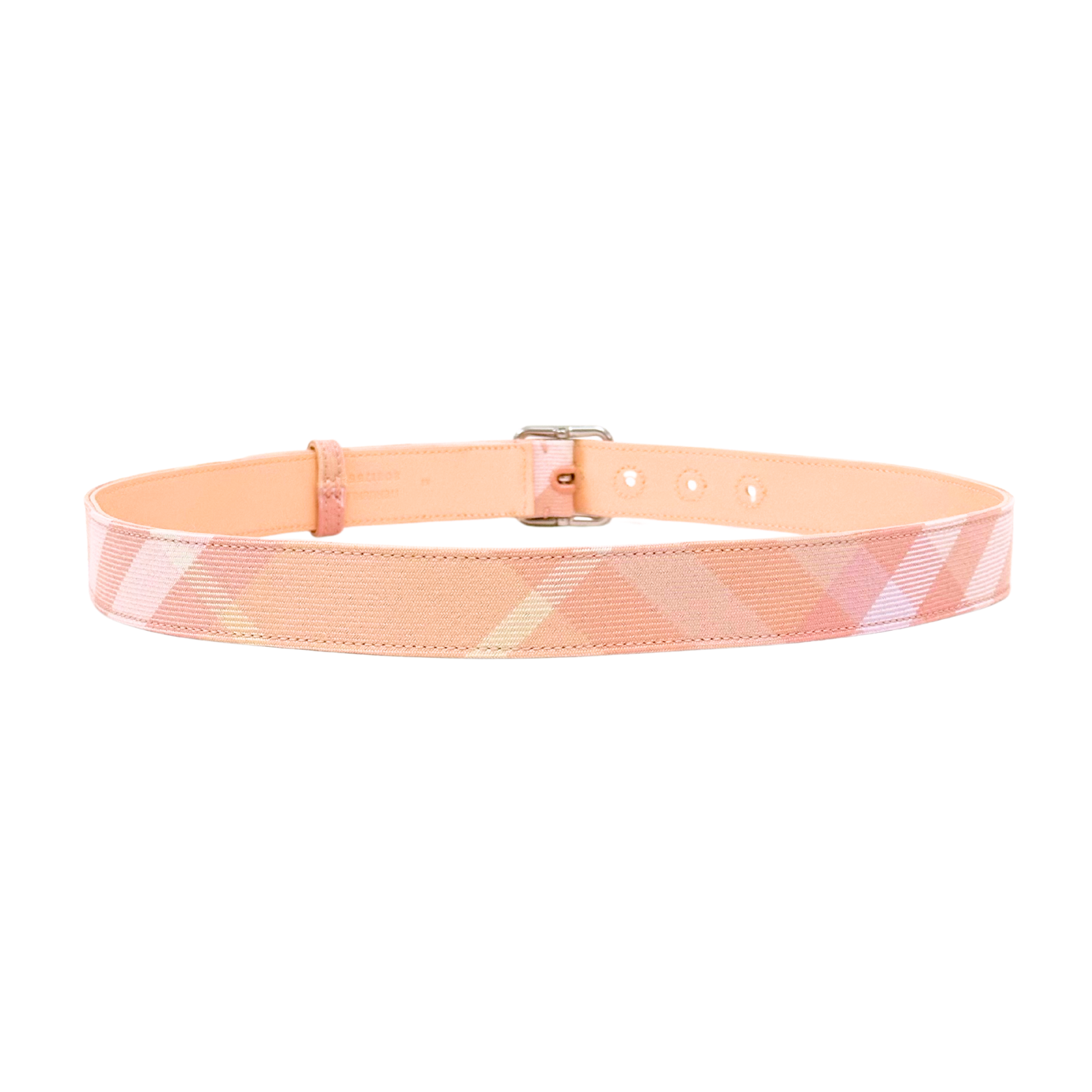 Burberry Peach White Caro Patch Lady Belt
