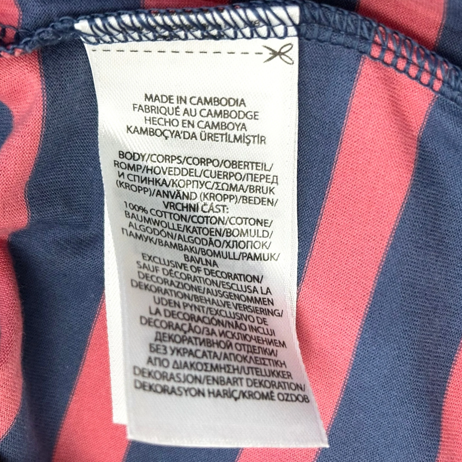 Ralph Lauren Navy Pink Stripe Polo Shirt