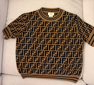 Fendi Brown FF Knitted Sweater