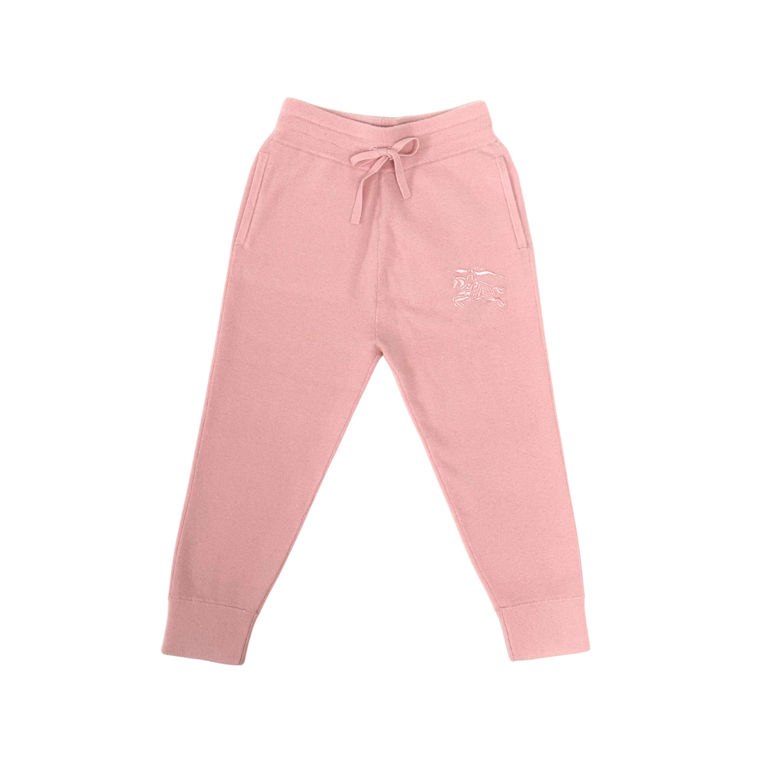 Burberry Baby Pink Cashmere Jogger Pants