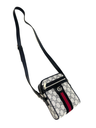 Gucci GG Black Grey Small Crossbody Bag