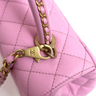 Chanel Coco Top Handle Barbie Pink Large
