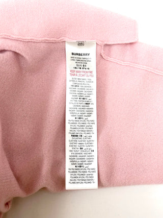 Burberry Baby Pink Cashmere Jogger Pants