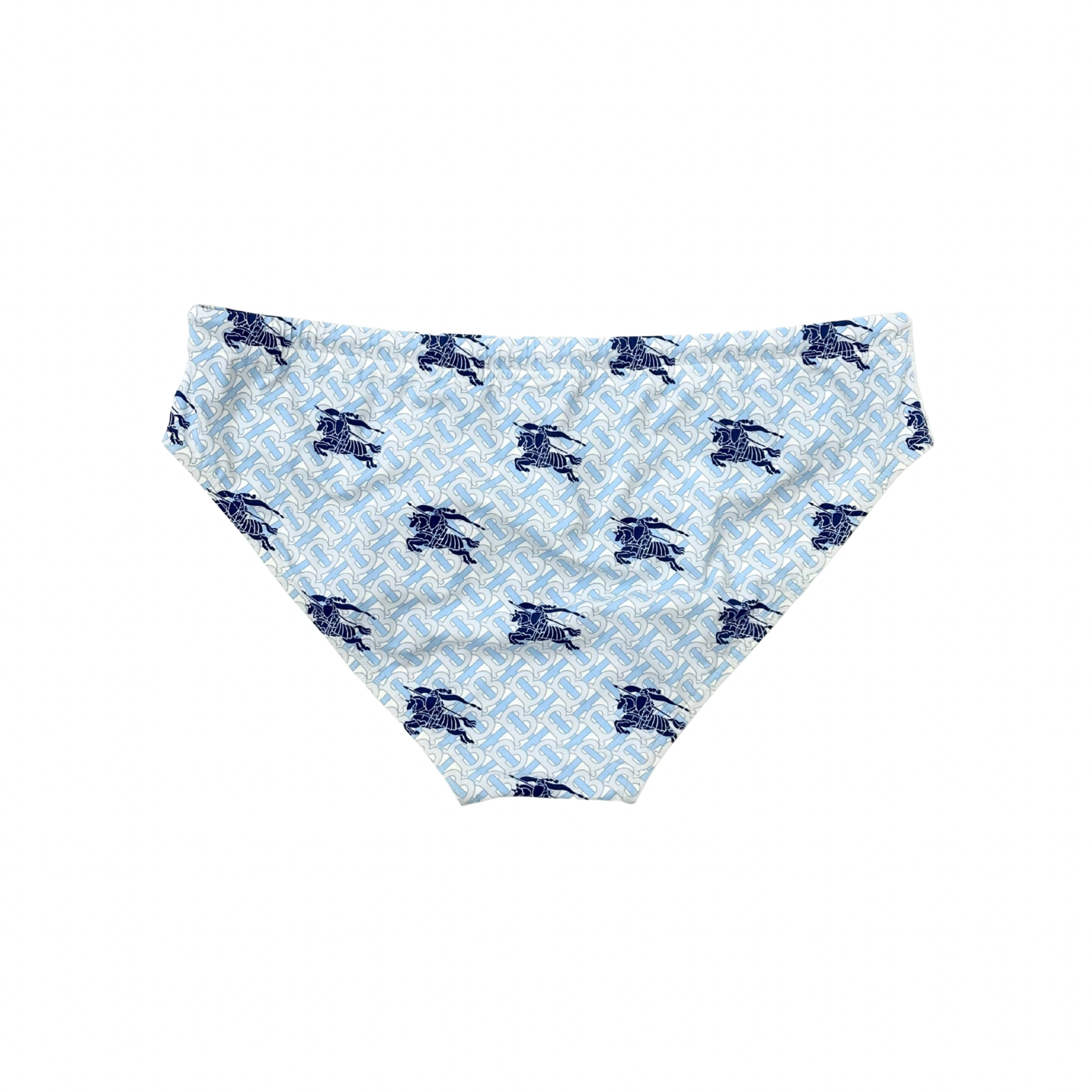Burberry Blue with Iconic Horse Logo Male Swim Brief