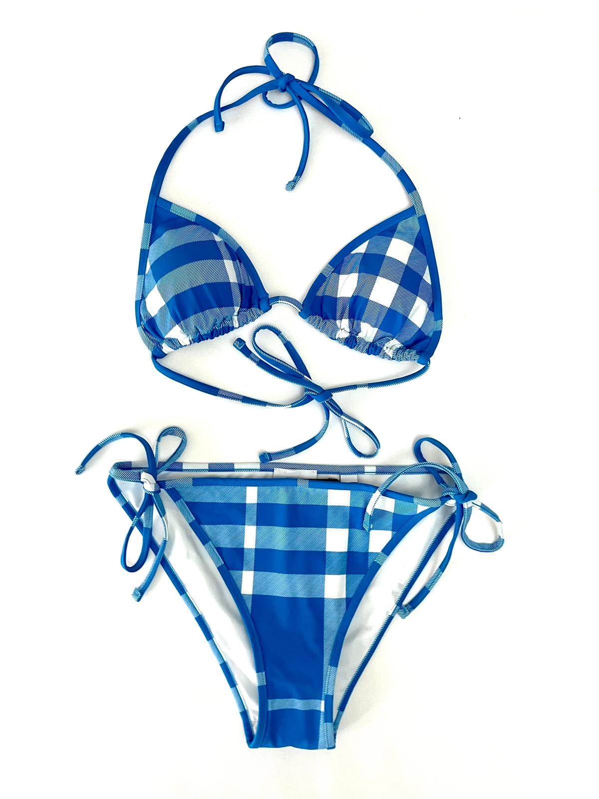 Blue burberry fashion bikini