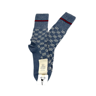 Gucci Cotton Blend Denim Colour Socks