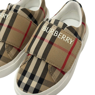 Burberry Check Sandals in Cotton Canvas