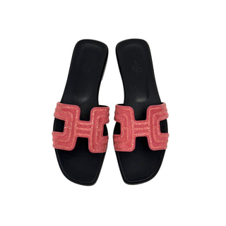 Hermes Limited Edition Oran Sandal Arcane Rose Amarante