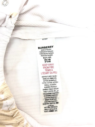 Burberry White with Beige TB Logo 3 Pieces Gift Set