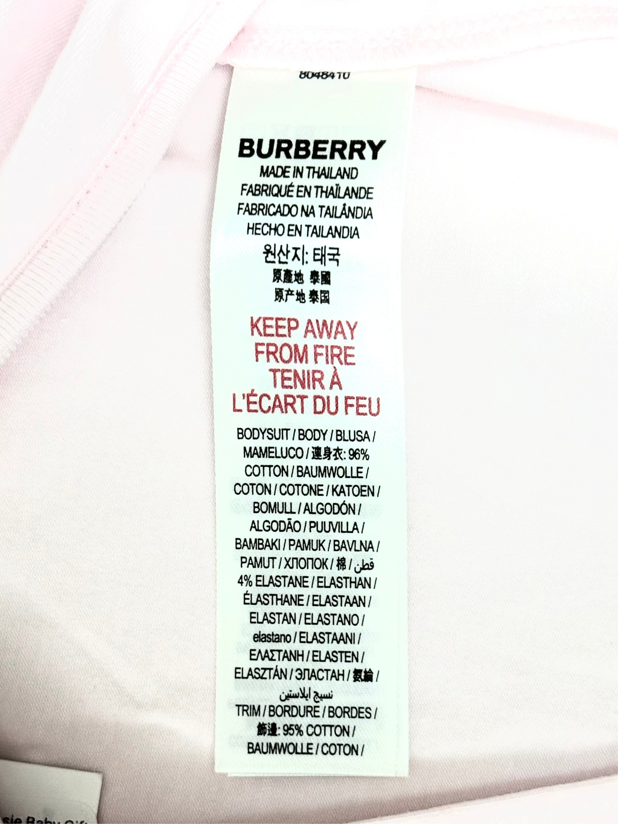 Burberry Baby Pink Classic 3 Pieces Onesie Baby Gift Set