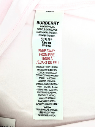 Burberry Baby Pink Classic 3 Pieces Onesie Baby Gift Set
