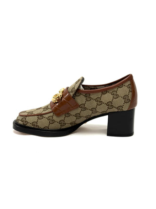 Gucci Heel Loafers in Supreme GG Interlocking Canvas