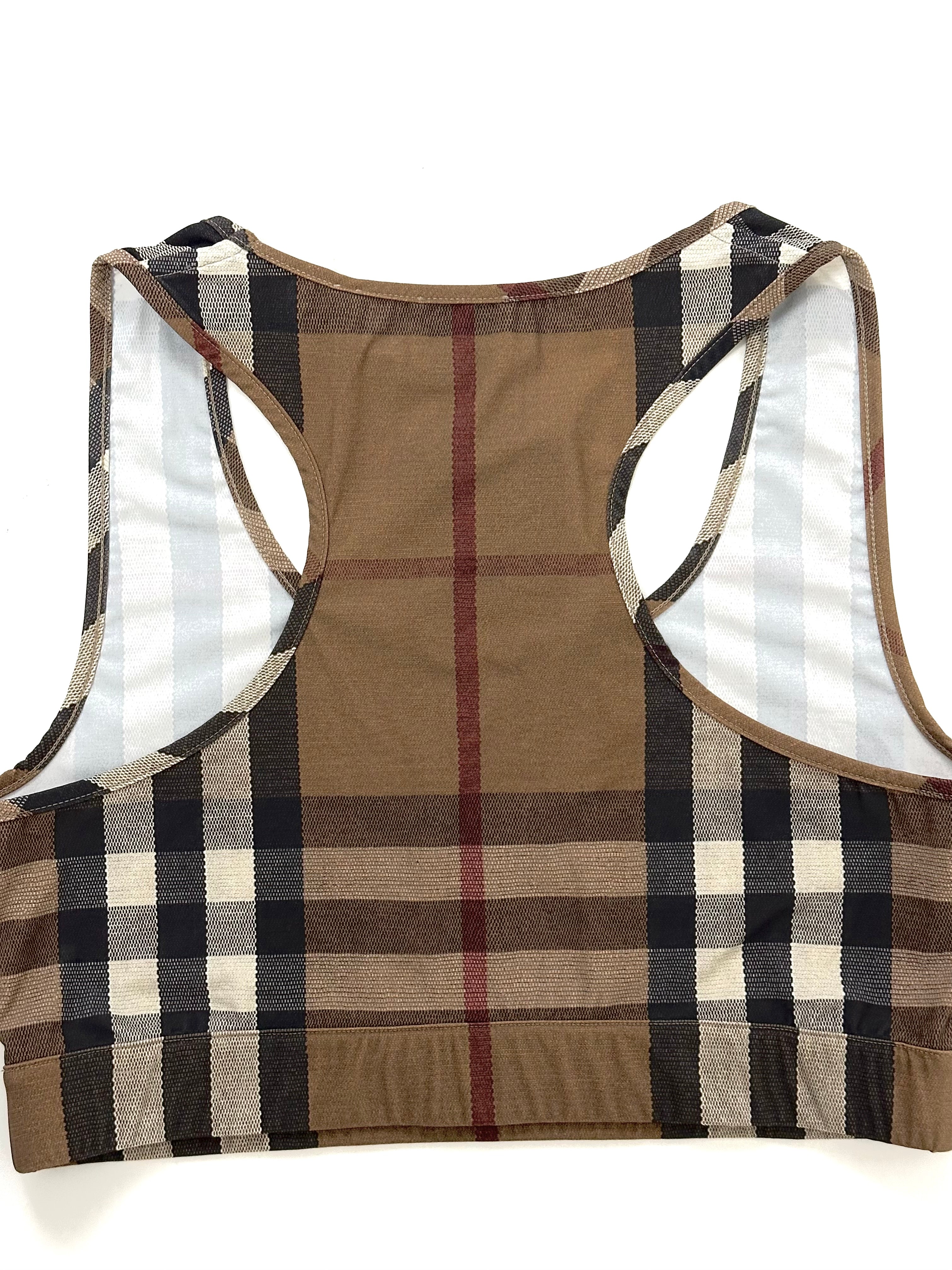 Burberry Brown Classic Crop Top