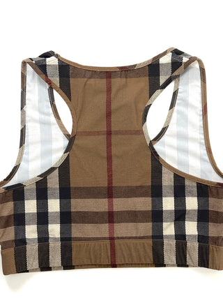 Burberry Brown Classic Crop Top
